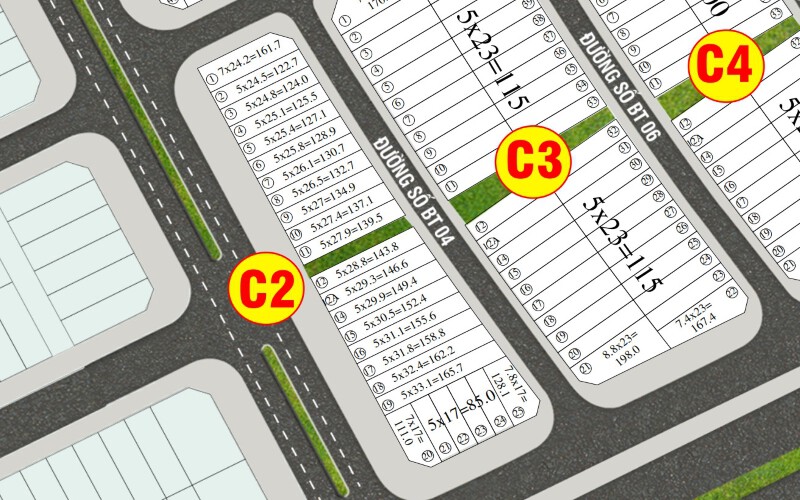 Mặt bằng The Park Lane Linh Đàm