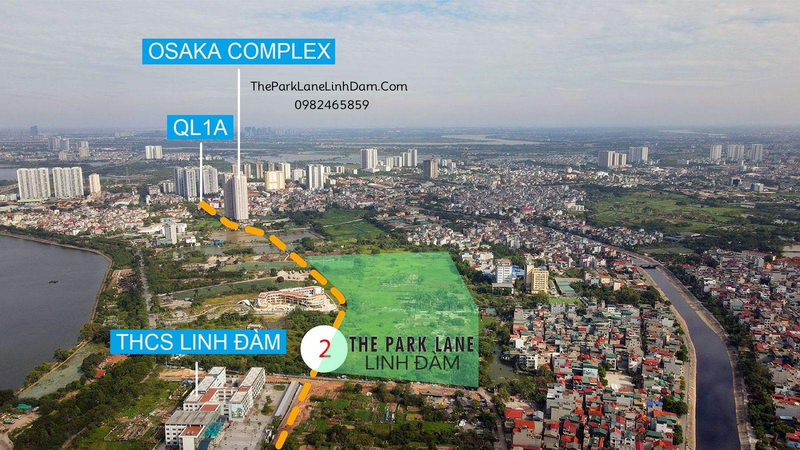 Vị trí The Park Lane Linh Đàm